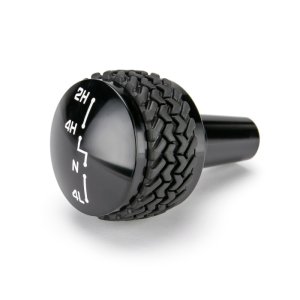 Jeep Wrangler JK Shift Knob - DV8 Offroad - Tired Tread Design - Black - `07-`18